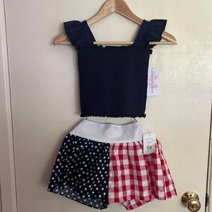 NWT Bonnie Jean Americana Set for Girls Size 6X